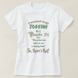 Funny Jogger och Bok 28 Verse 1 T Shirt