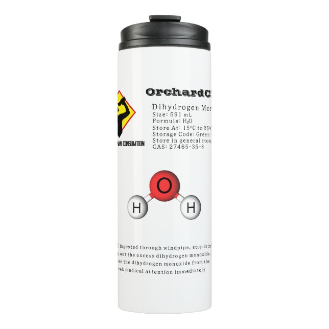 Funny Joke Divätemonoxid (H2O)-kemi (Framsida)