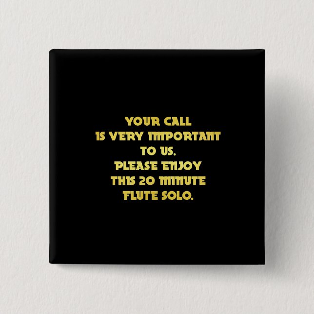 Funny Joke för telefonkundtjänst Knapp (Framsida)