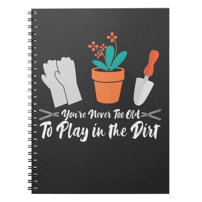 Funny  Joke Nature Plant Gardener Anteckningsbok (Framsidan)