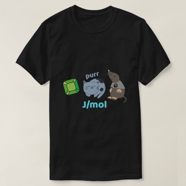 Funny Joule per Mole Science Pun Design T Shirt (Design framsida)
