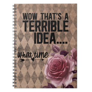 Funny Journal för Brilliant Bad Ideas Anteckningsbok