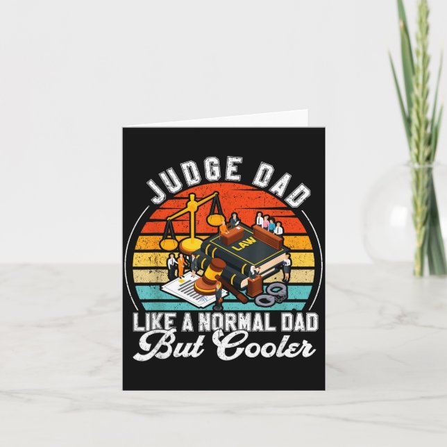 Funny Judge Gift Judge Dad Judge Top Judge Gift  Kort (Framsida)