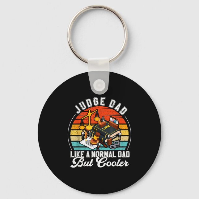 Funny Judge Gift Judge Dad Judge Top Judge Gift  Nyckelring (Framsida)