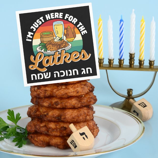 Funny judisk Firande Hebrew Lycklig Hanukkah Pappersservett (Skapare uppladdad)