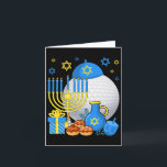 Funny judisk Golf Boll Menorah Lycklig Hanukkah Ch Kort<br><div class="desc">Funny judisk Golf Boll Menorah Lycklig Hanukah Chanukah Kids</div>