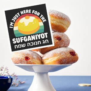 Funny judisk Helgdag Firande Hebrew Hanukkah Pappersservett