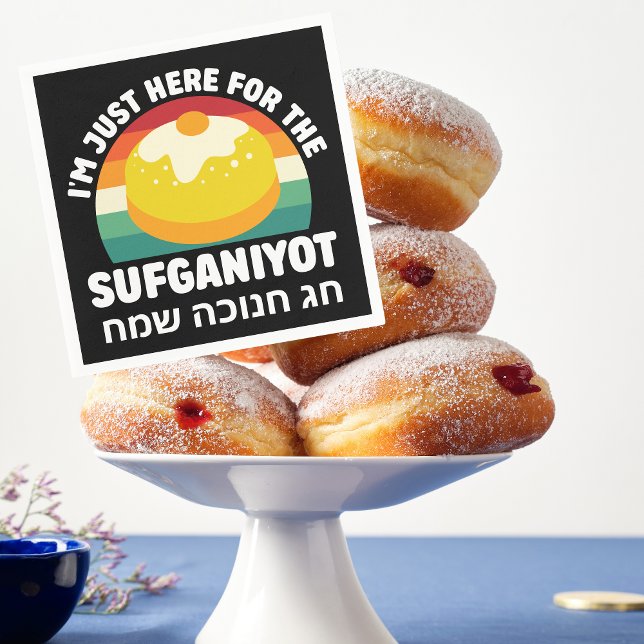 Funny judisk Helgdag Firande Hebrew Hanukkah Pappersservett (Skapare uppladdad)