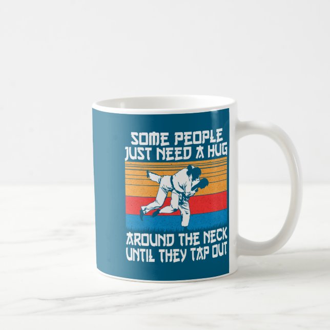 Funny Judo Jiu Jitsu Martial Arts Humor  Kaffemugg (Höger)