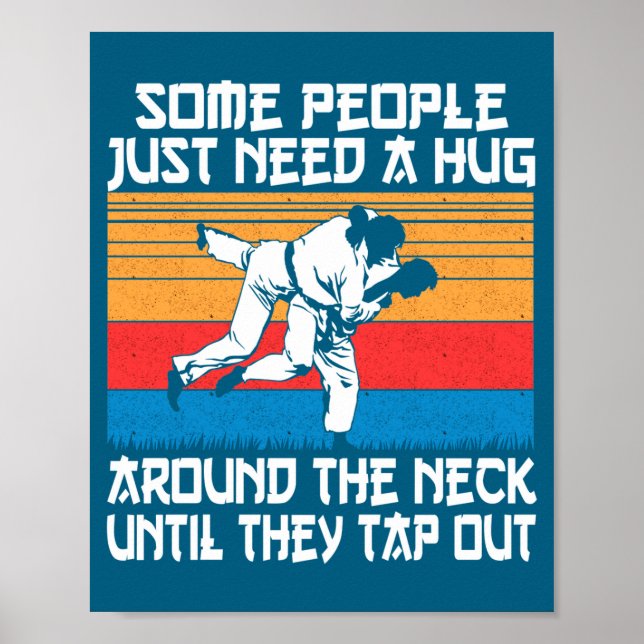Funny Judo Jiu Jitsu Martial Arts Humor  Poster (Framsidan)