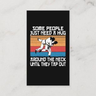 Funny Judo Jiu Jitsu Martial Arts Humor Visitkort