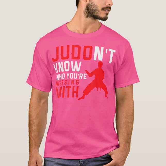 Funny Judo T Shirt (Framsida)