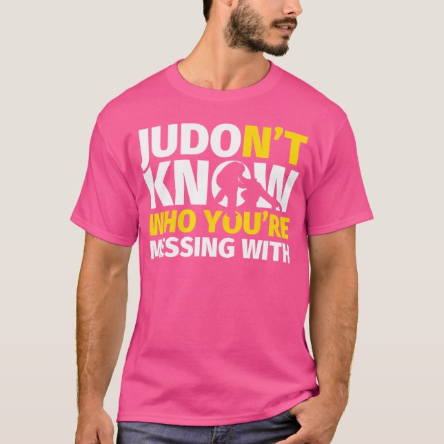Funny Judo T Shirt (Framsida)