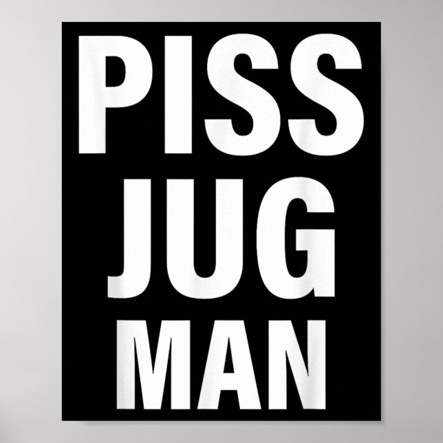 Funny Jug Man Apparel  Poster (Framsidan)