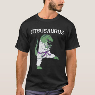  Funny Jujitsu-T-Rex Jiu Jitsu Black Bälte-gåvor T Shirt