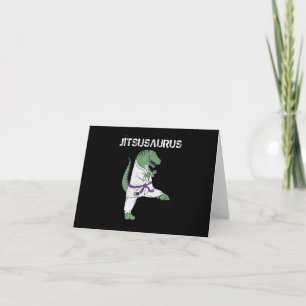 Funny Jujitsu, T-Rex Jiu Jitsu Black Bälte-present Kort