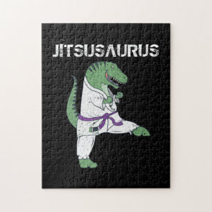 Funny Jujitsu, T-Rex Jiu Jitsu Black Bälte-present Pussel