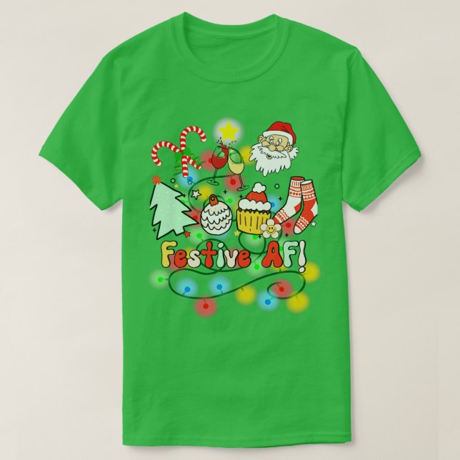 Funny jul Af T Shirt (Design framsida)