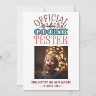 Funny jul Cookie Tester Julkort