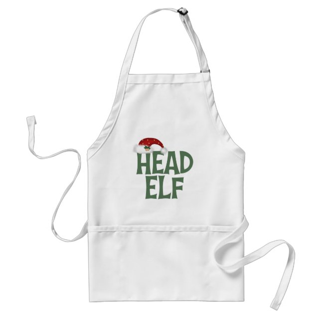 Funny jul Elf Apron Förkläde (Framsidan)