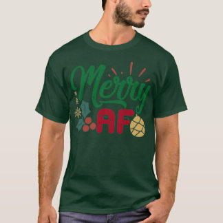 Funny jul Gift Merry af T Shirt