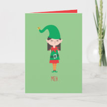 Funny jul Girl Elf