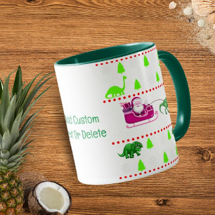 Funny jul Pajama Dinosaur, Julafton Party Mugg