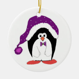 Funny jul Penguin Julgransprydnad Keramik