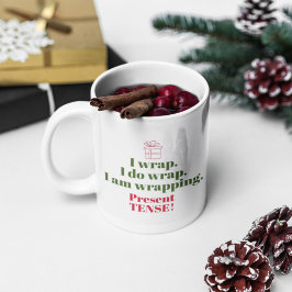Funny jul Pun | Grammar Humor Kaffemugg