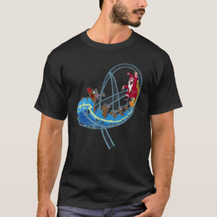 Funny jul Roller Underlägg Amusement Park Sant T Shirt