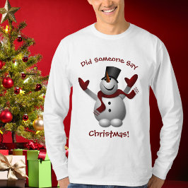 Funny jul Snögubbe T-Shirt