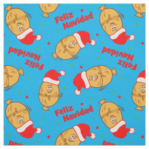 Funny jul Tamales Mönster Tyg