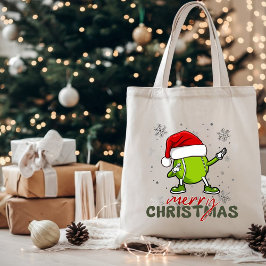 Funny jul Tennis Boll Dabbing Tygkasse