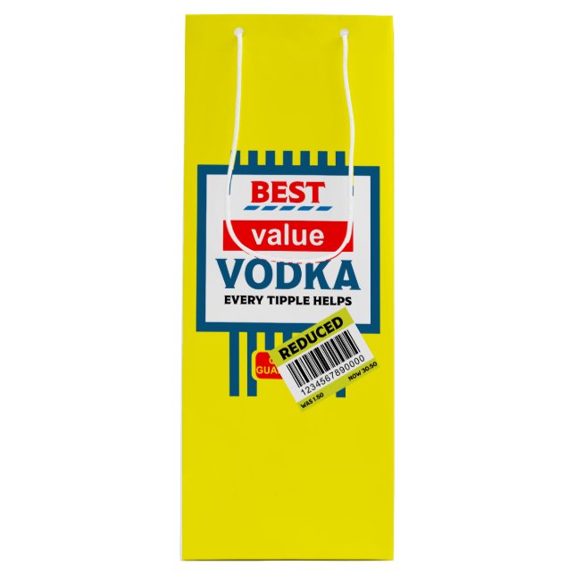 Funny jul Vodka-etikett (Framsidan)