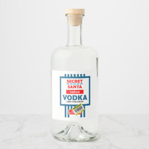 Funny jul Vodka-etikett Spritflaskor Etikett