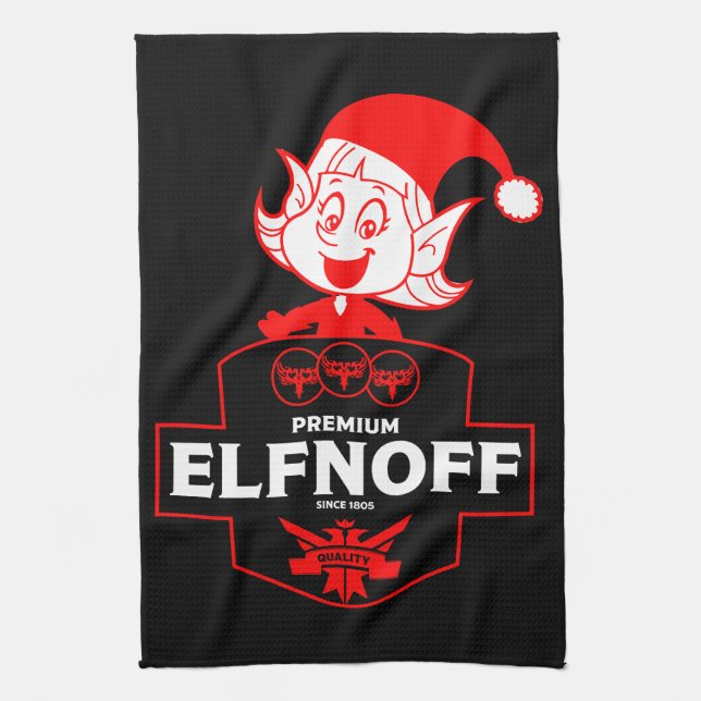 Funny jul Vodka Kökshandduk (Vertikal)