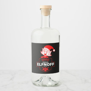 Funny jul Vodka Spritflaskor Etikett