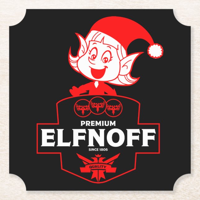 Funny jul Vodka Underlägg Papper (Framsida)