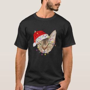 Funny Julafton Devon Rex Julljus Ansikte T Shirt