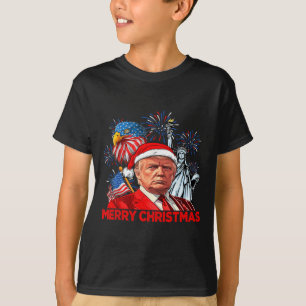 Funny Julafton Donald Trump God jul Funny 4:e T Shirt