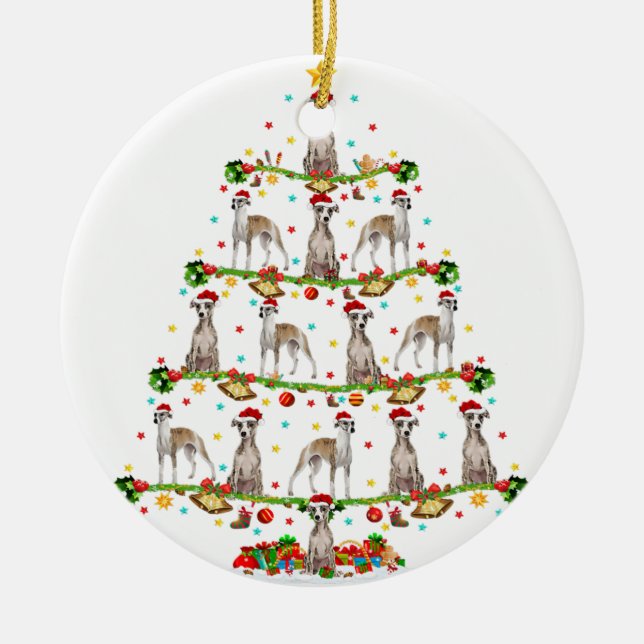 Funny Julafton Lighting Santa Whisig Julgran Julgransprydnad Keramik (Framsidan)