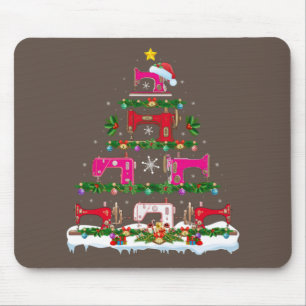 Funny Julafton Lighting Sewing Maskin Julgran Musmatta