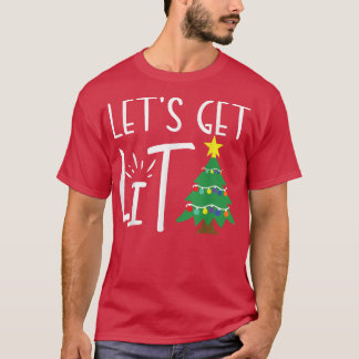 Funny Julafton Ljus Låt oss Vuxnor för jultomten31 T Shirt