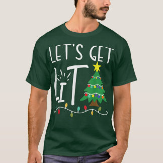 Funny Julafton Ljus Låt oss Vuxnor för jultomten31 T Shirt