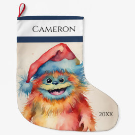 Funny Julafton Monster Stor Julstrumpa