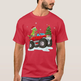 Funny Julafton Träd Kids Boys T Re Ride Monster La Shirt