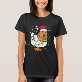 Funny Julafton Vuxen Chicken med T Shirt