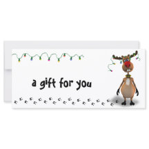 Funny julcertifikat Red Nose Reindeer Gift Certifi