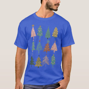 Funny Julgran Boho Vintage God jul T Shirt