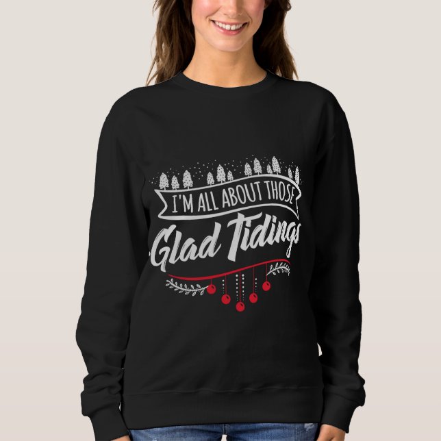 Funny Julgran Ljus Ugly Sweater Glad Tidi T Shirt (Framsida)
